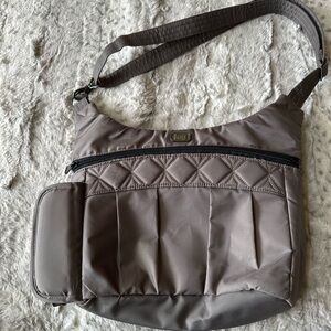 Lug Crossbody Bag in Taupe